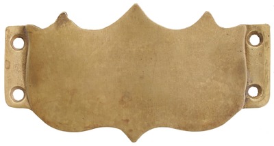 Unmarked: Early Brass Axe Hldg Bracket For Fire Wag
