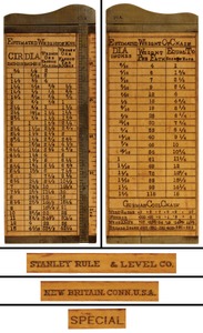 Stanley Rule & Level: Rare "Special" Corgage Calipere