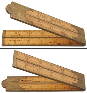 Stanley Rule & Level, No. 78 1/2: Two Foot, Four-Fold Folding Rule