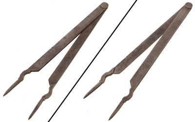 Unmarked: Pair Of Early French Dividers