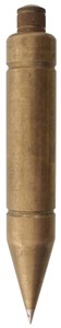 Unmarked: Massive Cylindrical Brass Plumb Bob