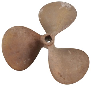 Unmarked: Massive Solid Brass Marine Propeller