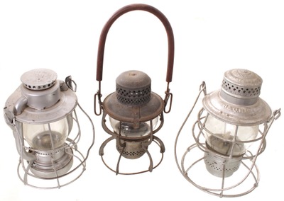 Assorted Makers: Three R.R. Marked Lanterns
