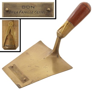 Unmarked: Brass Presentation Masonic Trowel