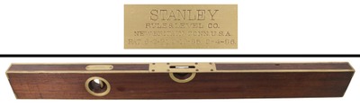 Stanley Rule & Level, No. 96: Brass Bound Rosewood Level