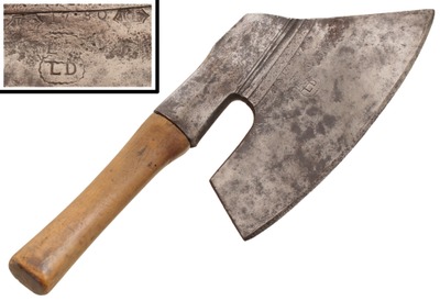 L D: 18th C. Small Size "Goosewing" Axe