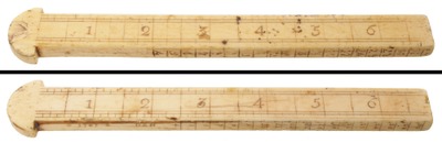 Unmarked: 18th Century Bone Spec. Purp. Gauge