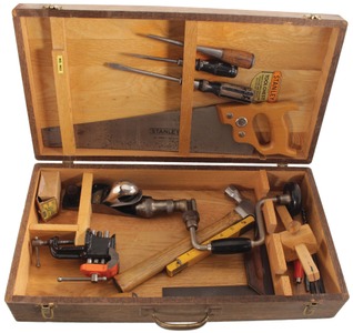 Stanley Rule & Level, No. 903: Oak Hinge Top Tool Chest