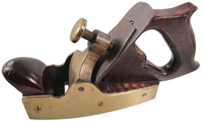 J. Carr: Craftsman Made Brass Hdld. Smooth Plane