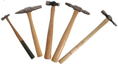 Assorted Makers: Wkg. Set Of Five Cle Mtl. Wkg. Hammers