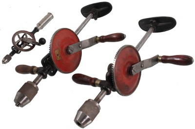 Assorted Makers: Lot Of Three Clean Drills & Breast Dril