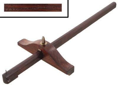 STANLEY (Unmarked), No. 85 1/2: Rosewood Panel Marking Gauge