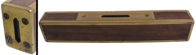 Stratton Brothers, Greenfield, Massachusetts, No. 10: Eight-Inch Rosewood Plumb & Level
