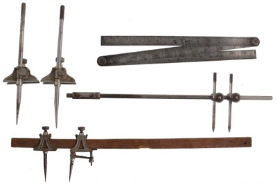 L.S. Starrett Company, Athol, Massachusetts: Three Pairs Of Starrett Trammel
