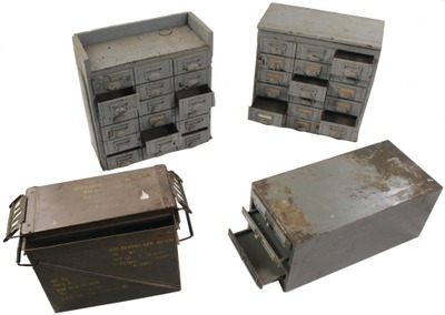 Assorted Makers: Two Early Tool Storage Cabinets