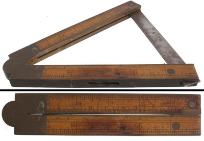Stephens & Company, Riverton, Connecticut, No. 36: Level/Inclinometer Folding Rule