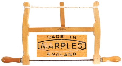 William Marples & Company, Sheffield, England: Lacquered Beechwood Bow Saw