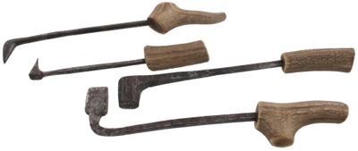 Unmarked: Wkg. Set Of Four Early Soldering Iron