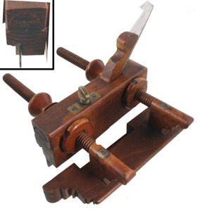 Young & Mc Master, Auburn, New York: Unhandled Screw Arm Beech Plow Plane