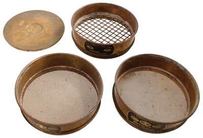 W.S. Tyler Company, Cleveland, Ohio: Three High Quality Brass Sieves