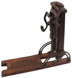 Unmarked: Early Cast Iron Boring Machine