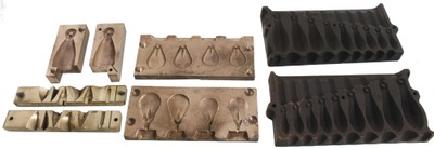 Assorted Makers: Coll. Of Four Fishin Sinker Molds