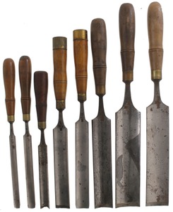 Buck Brothers, Millbury, Massachusetts: Wkg. Set Of Eight Pattern Mkrs. Gouges