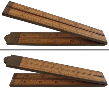 Stanley Rule & Level, No. 84: Two Foot, Four Fold Folding Rule