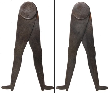 Unmarked: Pair Of Classic "Ladyleg" Calipers