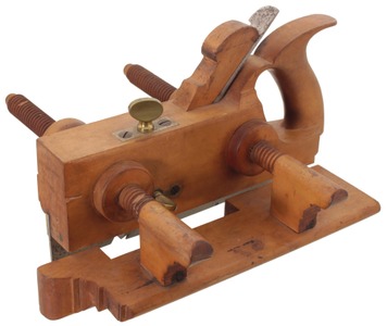 G.W. Denison, Winthrop, Connecticut: Handled Boxwood Plow Plane