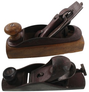 Ohio Tool Company, Auburn, New York: Two Red Japan Finish Woodworking Planes