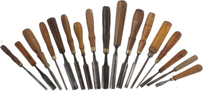Assorted Makers: Lot Of Clean & Usabl Tang Gouges