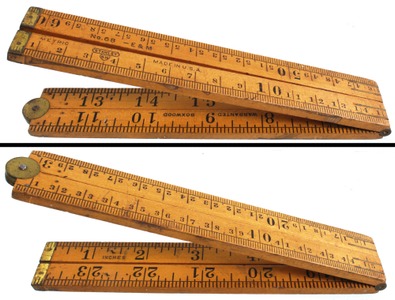 Stanley Rule & Level, No. 68 E & M: Rare Metric/English Folding Rule