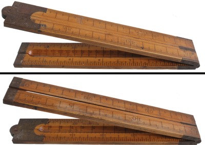 Chapin-Stephens Company, Pine Meadow, Connecticut, No. 53 1/2: Rare Metric 2-Fold Architect's Rule