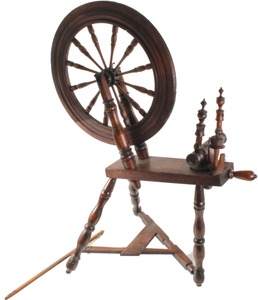 Unmarked: Early Oak, Body Spinning Wheel