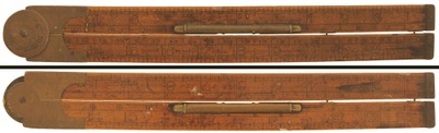 Edward Preston & Sons, Birmingham, England: Unusual Inclinometer Folding Rule