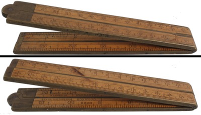 STANLEY (Unmarked), No. 62 (ME): Two-Foot/Four Fold Folding Rule