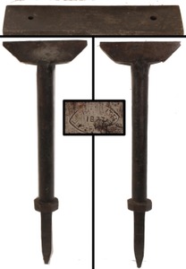 L. & I.J. White, Buffalo, New York: Rare Stake Base Cooper's Anvil