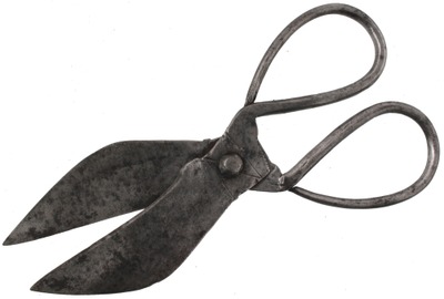 Unmarked: Pair Of Hand Forged Shears