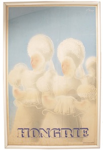 Konecsni, György/budapest, Hungar: Ca. 1930's Art Deco Framed Poster