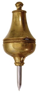 Unmarked: Ornate Turned Brass Plumb Bob