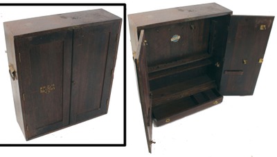 Stanley Rule & Level, No. 850: Double Door Walnut Tool Chest