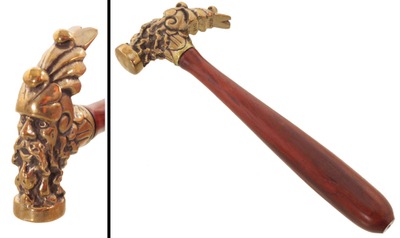 John Heinz, Corvallis, Oregon: Fancy Cast Brass Head Hammer