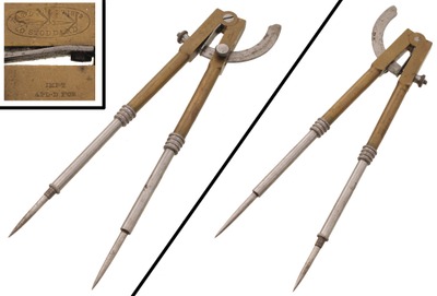 O. Stoddard, Detroit, Michigan: Bronze Divider & Caliper