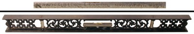 C.E. Jennings & Company, New York, New York: 24" Cast Iron Filigree Level
