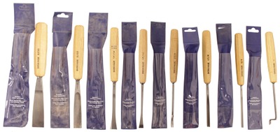 Pfeil Swiss Made, Langenthal, Switzerland: Wkg. Set Of Eight Clean Carving Tool