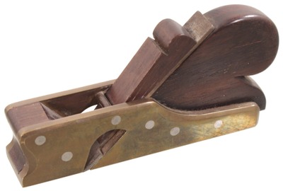 Unmarked: Artfullly Crafted Brass Bod Rabbet Plane