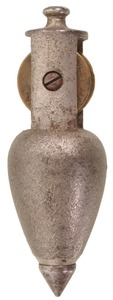 STANLEY (Unmarked), No. 5: Cast Iron Nickel Pl. Plumb Bob