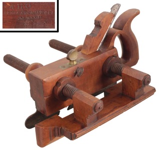 Bensen & Crannell, Albany (New York): Handled Boxwood Plow Plane