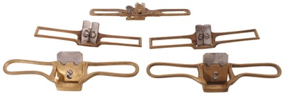 Unmarked: Wkg. Set Of Five Brass Coach Mkrs Sha